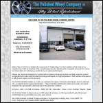 Screen shot of the The Polished Wheel Co. Ltd website.