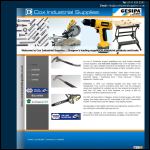 Screen shot of the Cox Industrial Supplies website.