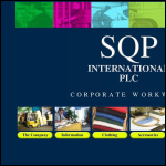 Screen shot of the Sqp International Ltd website.