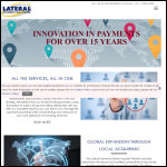 Screen shot of the Lateral Payment Solutions Ltd website.