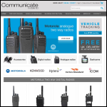 Screen shot of the Communicate Mobile Ltd website.