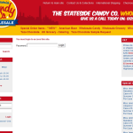 Screen shot of the Stateside Candy Co. Ltd website.