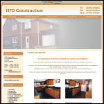 Screen shot of the Hfd Construction website.