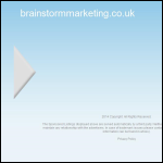 Screen shot of the Brainstorm Marketing Ltd website.