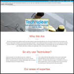 Screen shot of the Techniclean Supply Co. website.