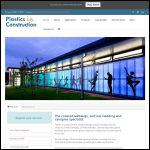 Screen shot of the Plastics in Construction Ltd website.