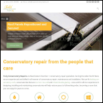 Screen shot of the Truly Conservatory Repairs website.