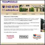 Screen shot of the Total Profiles Ltd website.