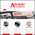 Screen shot of the Adelphi Self Drive website.