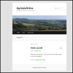 Screen shot of the Agridata website.