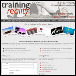 Screen shot of the Training Reality Ltd website.