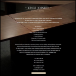 Screen shot of the Kings Joinery website.
