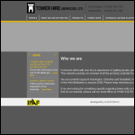 Screen shot of the Tower Hire (Services) Ltd website.