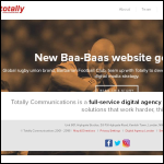 Screen shot of the Totally Communications Ltd website.