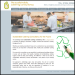 Screen shot of the The Sustainable Catering Consultancy website.