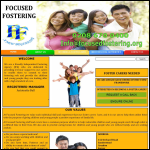 Screen shot of the Focused Fostering Service Ltd website.
