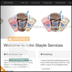 Screen shot of the John Stayte Services website.