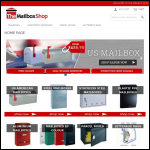 Screen shot of the The Mailbox Shop website.