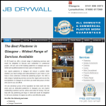 Screen shot of the Jb Drywall website.