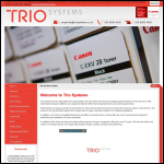 Screen shot of the Trio Systems website.