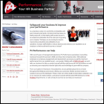 Screen shot of the P4 Performance Ltd website.