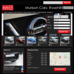 Screen shot of the Murison Cars Rosehill website.