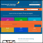 Screen shot of the Framework Training website.