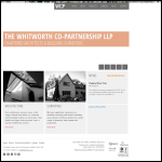 Screen shot of the The Whitworth Co. Partnership website.