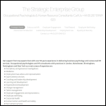 Screen shot of the The Strategic Enterprise Group website.