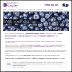 Screen shot of the Blueberry Display Ltd website.