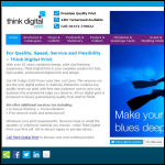 Screen shot of the Think Digital Print Ltd website.