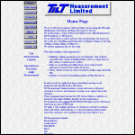 Screen shot of the Tilt Measurement Ltd website.