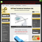 Screen shot of the Global Technical Solutions Ltd website.