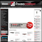 Screen shot of the The Staging Company website.