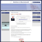 Screen shot of the Solicitors in Bournemouth website.