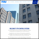 Screen shot of the Tri Controls Systems Ltd website.