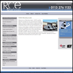 Screen shot of the RCE Services website.