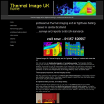 Screen shot of the Thermal Image Uk website.