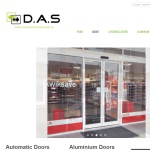 Screen shot of the Door Automation (Scotland) Ltd website.