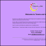 Screen shot of the Toners & Ink website.