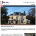 Screen shot of the Kingston Construction (Devon) Ltd website.