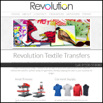 Screen shot of the Revolution Transfers website.