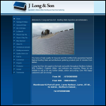 Screen shot of the J Long & Son website.