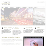 Screen shot of the London Hearing website.