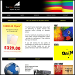 Screen shot of the The Print Centre website.