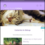 Screen shot of the Upper Ruxley Cattery website.