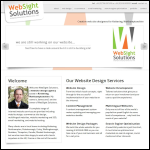 Screen shot of the WebSight Solutions website.