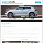 Screen shot of the Glasgow Car Rental website.