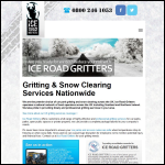 Screen shot of the ICE ROAD GRITTERS LIMITED website.