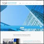 Screen shot of the Top Commercial Cleaning London website.